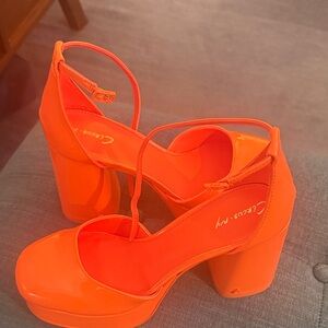 Circus by Sam Edelman Bright Orange Heels